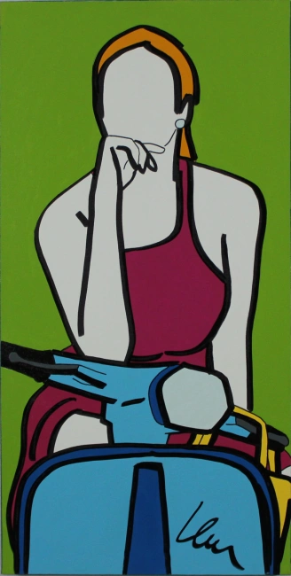 Marco Lodola - Ragazza su Vespa